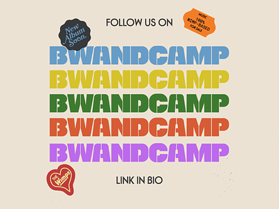 Bandcamp Promo Social Media Graphic animation design graphic design music promotion richmond rva social media graphic typography