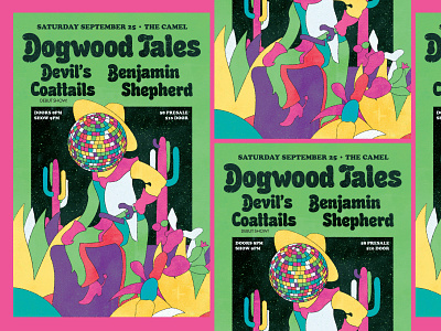 Dogwood Tales Gig Poster design gig poster graphic design illustration music psychedelic richmond rva typography