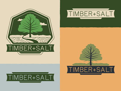 Timber+Salt Logo Family brand identity branding design graphic design illustration logo richmond typography