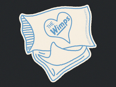 Pillow & Blankey Sticker branding design graphic design music richmond rva stickers typography