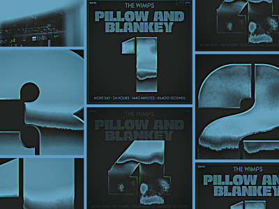 Pillow & Blankey Album Release Teaser Videos album art chrome design graphic design music retro richmond social media graphics typography