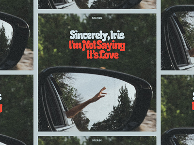 In Progress: Sincerely, Iris Single Artwork album art album cover design graphic design music richmond typography