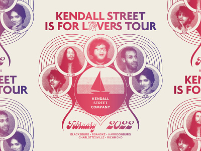 Kendall Street is for Lovers Shirt Graphic band shirt design gig poster merch design music shirt graphic typography virginia