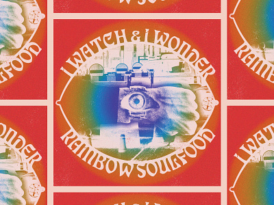 Rainbow Soulfood Album Artwork album art album cover design graphic design music psychedelic richmond typography