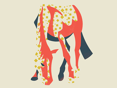 Horsey horse illustration pattern richmond