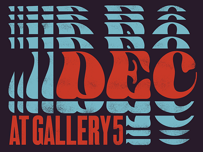 Gallery5 Calendar Poster design graphic design richmond typography