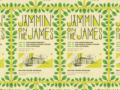 Jammin' on the James design gig poster music richmond typography