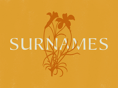 Surnames Logo: Unused Direction