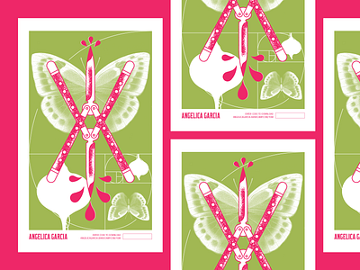 Angelica Garcia Unused Single Release Keepsake design flyer gig poster graphic design music richmond rva typography
