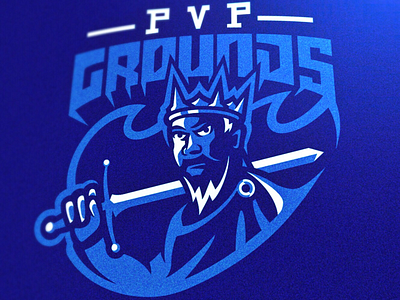 Sword King mascot logo