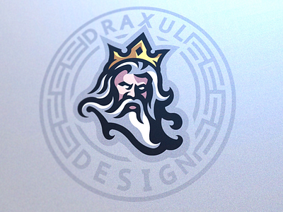 Poseidon mascot logo esports gaming king logo mascot mascotlogo neptune poseidon