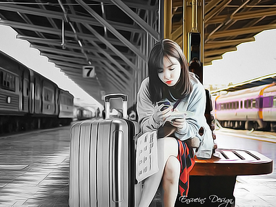 Nayeon Express Drawing branding illustator photoshop