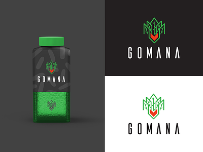 GoMana - Concept Design 2d adobe illustrator branding clarity color creative design health heart icon illustration inspiration leaves logo mean power nature packaging power typography vector