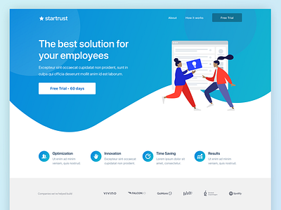 Startrust Landing Page