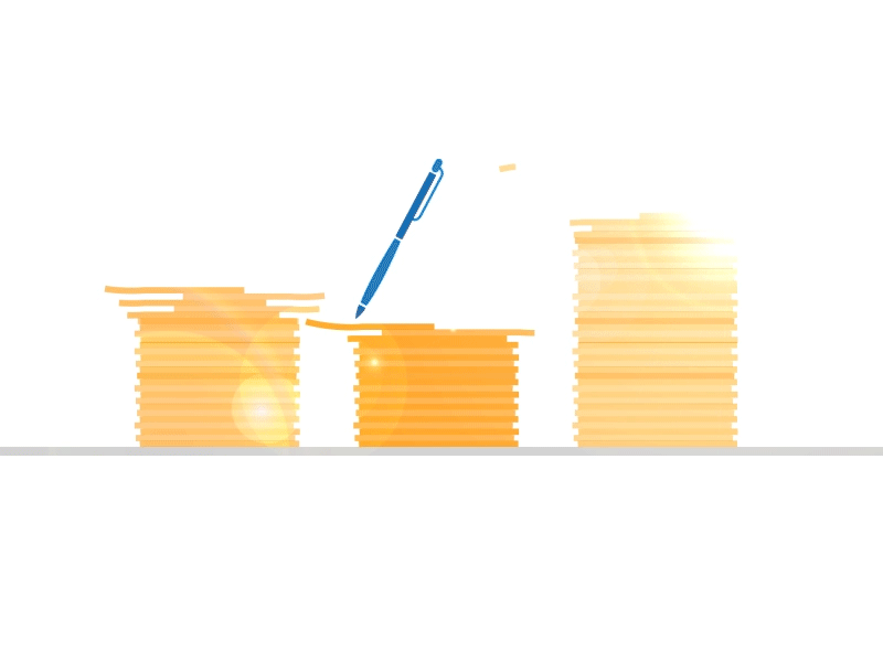 Paperwork animation desk gif paper pen work