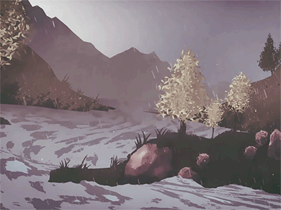 River Storm animation dive forrest gif hills lake river water