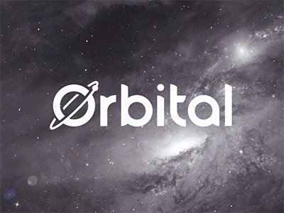 Orbital Intro - Part 2 animation earth galaxy gif moon orbit planet space type