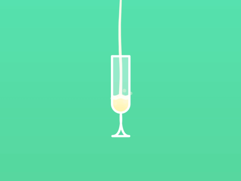 Champagne Ma'am animation champagne drink gif glass liquid loop pour water