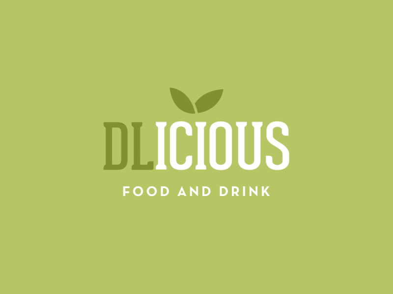 DLICIOUS - logo after effects animation drink food gif logo