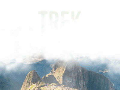 Trek the Inca Trail animation clouds gif gym parallax photo type