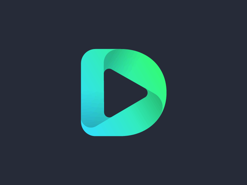 Discover Music app download icon logo music play player ribbon