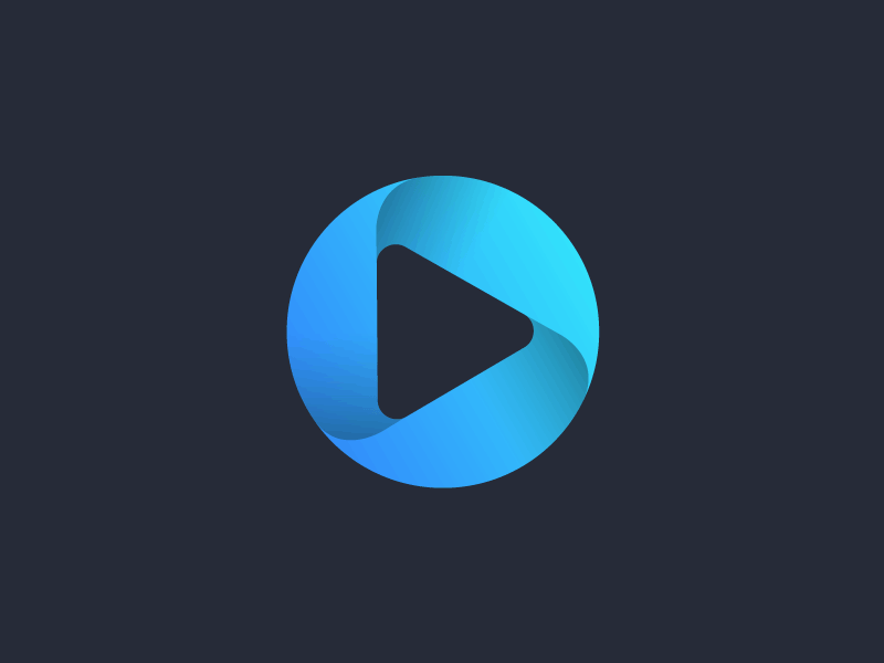 Download Player app icon logo music player ribbon