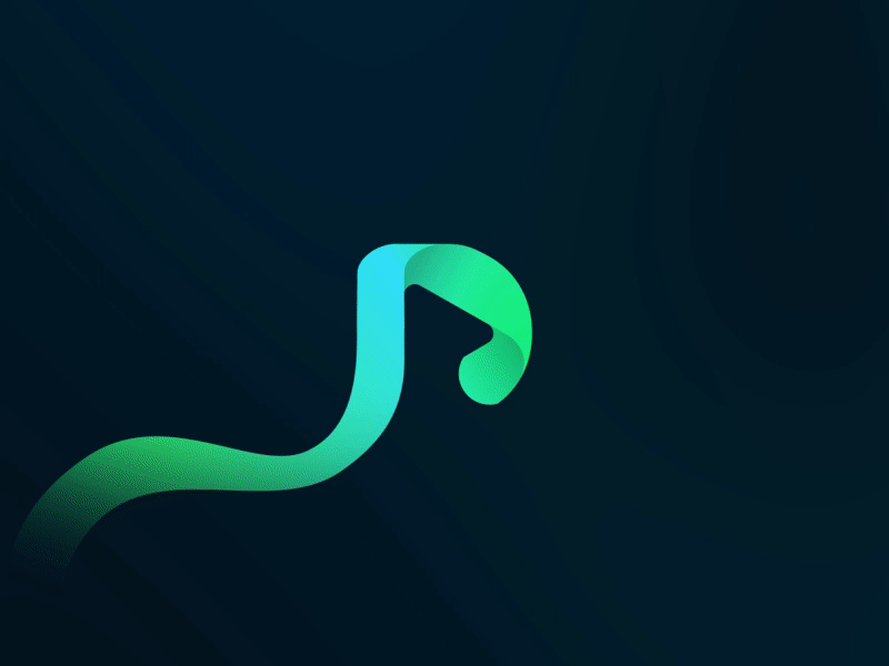 Discover Music - Animated logo animated animation app brand discover gif logo music ribbon