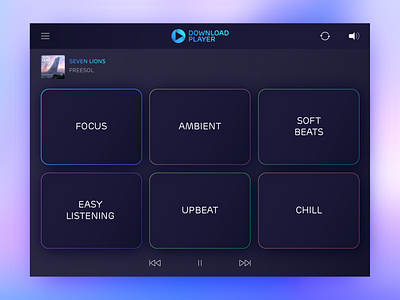 Download Player - Soundblock dashboard music player ui ux