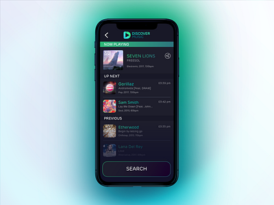 Discover Music - Default Theme app iphone music ui