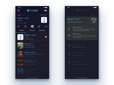 Download Player Remote - Playlist selection app music remote ui ux