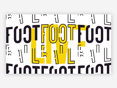 Football Fixtures - 1 / 2 animation ball flat football live sport text typography