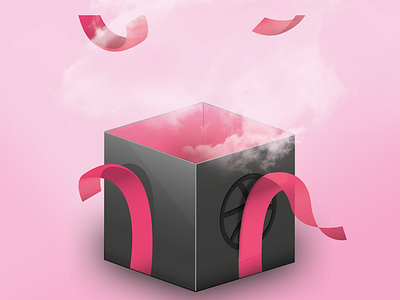 Great things come in small packages 3d box debut explosion gift grey illustrator paper photoshop pink poof present shot smoke vector wrap