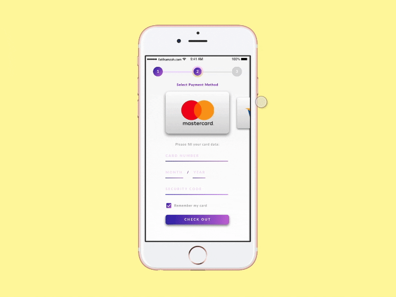 UI exercise #2 - Payment Method