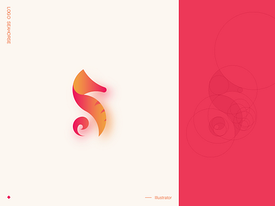 Logo seahorse branding design illustration logo ui