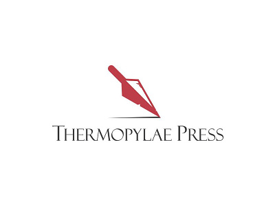 Thermopylae Press Logo design illustrator logo logos publishing spartan spear vector