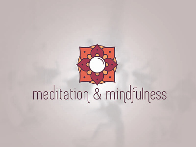 Meditation And Mindfulness Club Logo branding logo logos lotus mandala meditate meditation mindfulness yoga