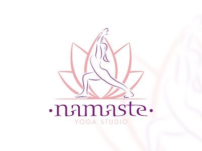 Namaste Yoga Studio Logo branding branding design figure drawing logo logo design namaste yoga yoga studio