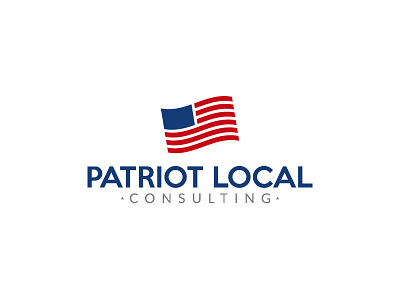 Patriot Local Consulting Logo america american flag branding consulting illustrator logo patriot vector