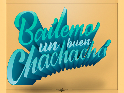 Chachachá handmadefont ilustrator lettering photoshop type typelove