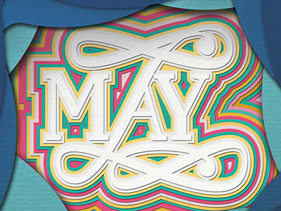 May color design ilustration lettering typography