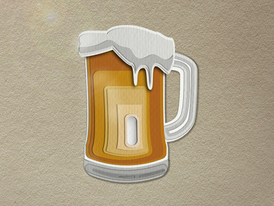 medicine beer color handmade ilustration paper cut