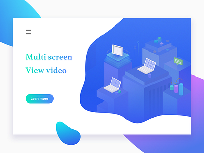 Multi screen illustration ui ux web