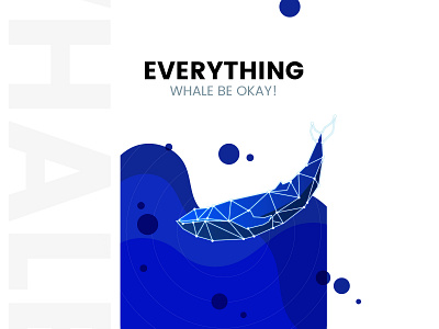 Everything will be okay! animals coloful creativity design graphics design illustration illustrator thought whale