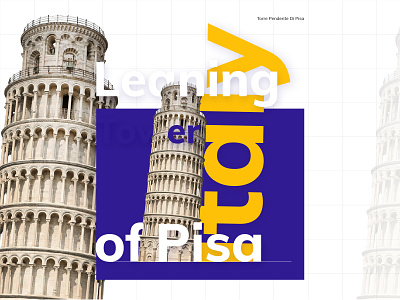 Torre pendente di Pisa : Leaning Tower of Pisa architectural architecture design creativity design illustration illustrator italy tower typogaphy