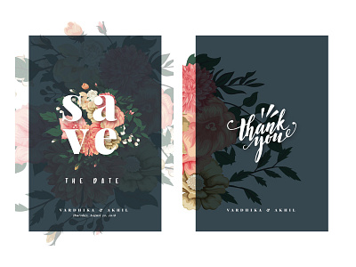 Wedding Invite floral card floral theme invitation wedding wedding card