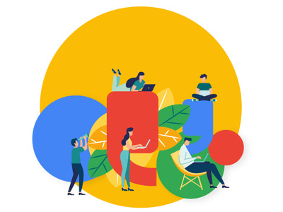 Google Colors branding coloful colors google google brand colors illustration illustrator