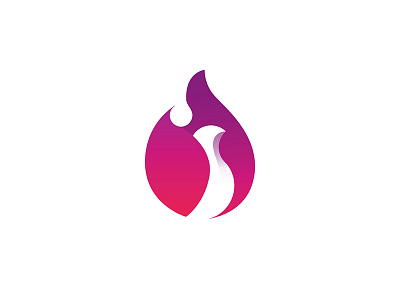Fire Bird bird fire flames logo phoenix rise