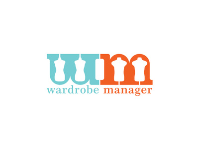 Wardrobe Manager fashion logo m manager mobileapp silhouette wardrobe white
