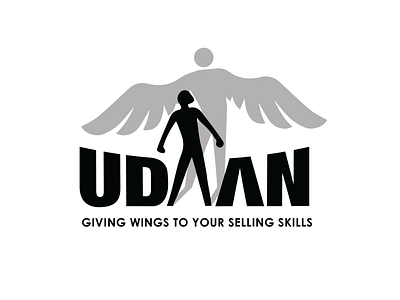 Udaan Logo fly phoenix rise skills wings