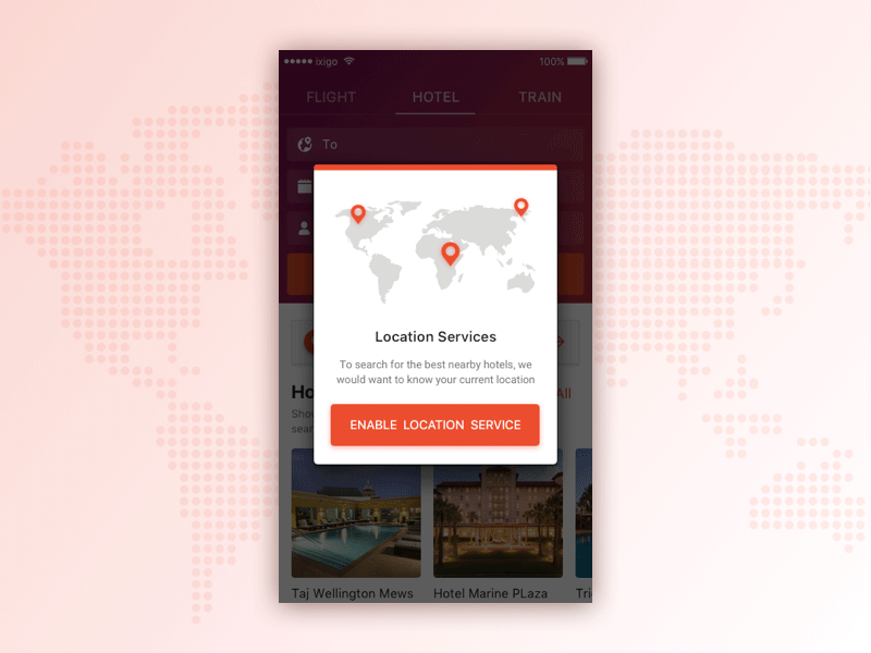 Hotels near me auto completer enable location hotel search hotel ux location services nearby hotel